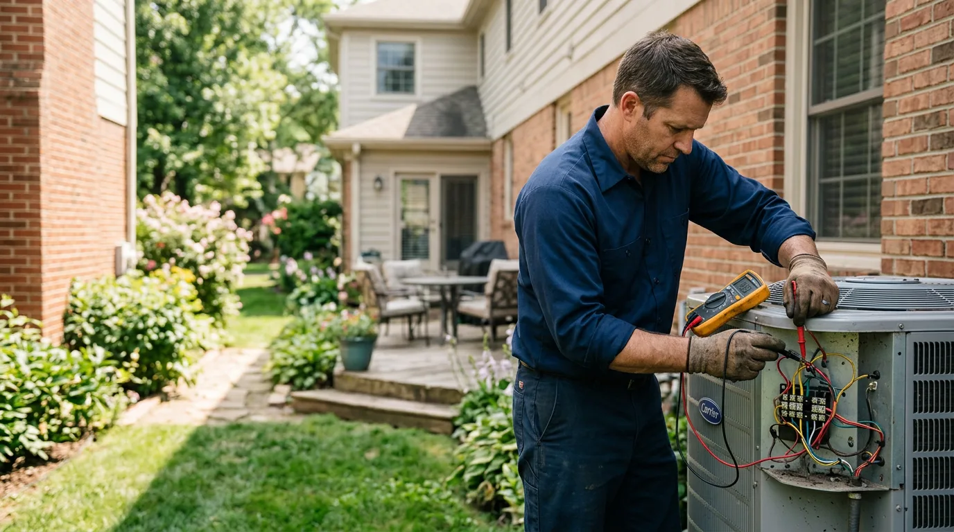 HVAC technician working near Ravendale, CA